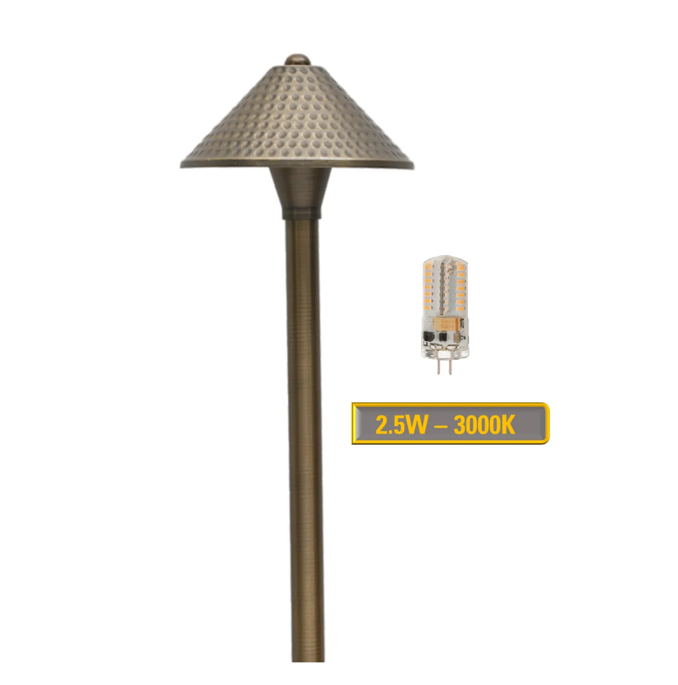 4 Pack Versaille Solid Brass Path & Area  Light - Professional Landscape Lighting