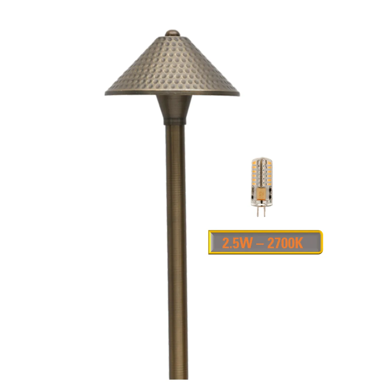 4 Pack Versaille Solid Brass Path & Area  Light - Professional Landscape Lighting