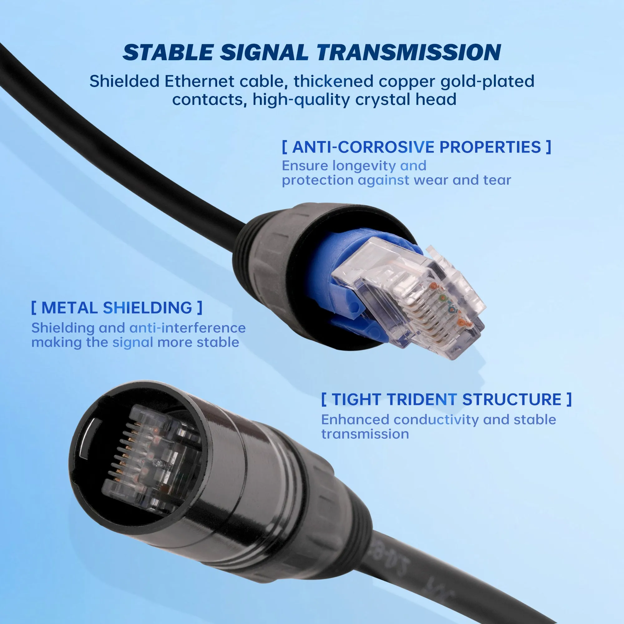 50 Feet Flex Soft Ethercon Cable (ETHR-823-50)