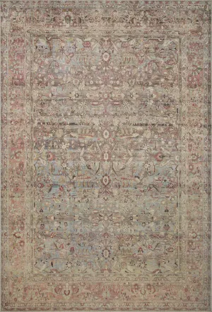 Adrian Rug in Ocean & Clay