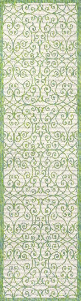 Alfombra Vintage Filigree Textured Weave Indoor/outdoor Runner Rug