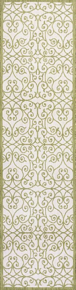 Alfombra Vintage Filigree Textured Weave Indoor/outdoor Runner Rug