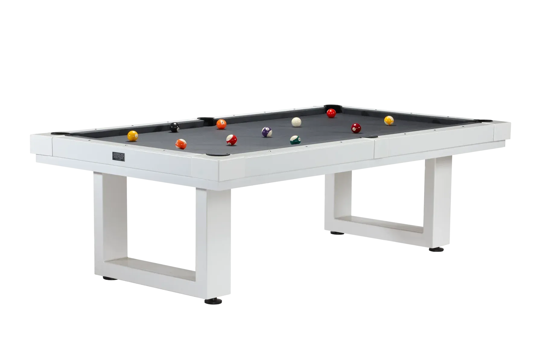 American Heritage Billiards Lanai 8' Outdoor Slate Pool Table In Pearl White