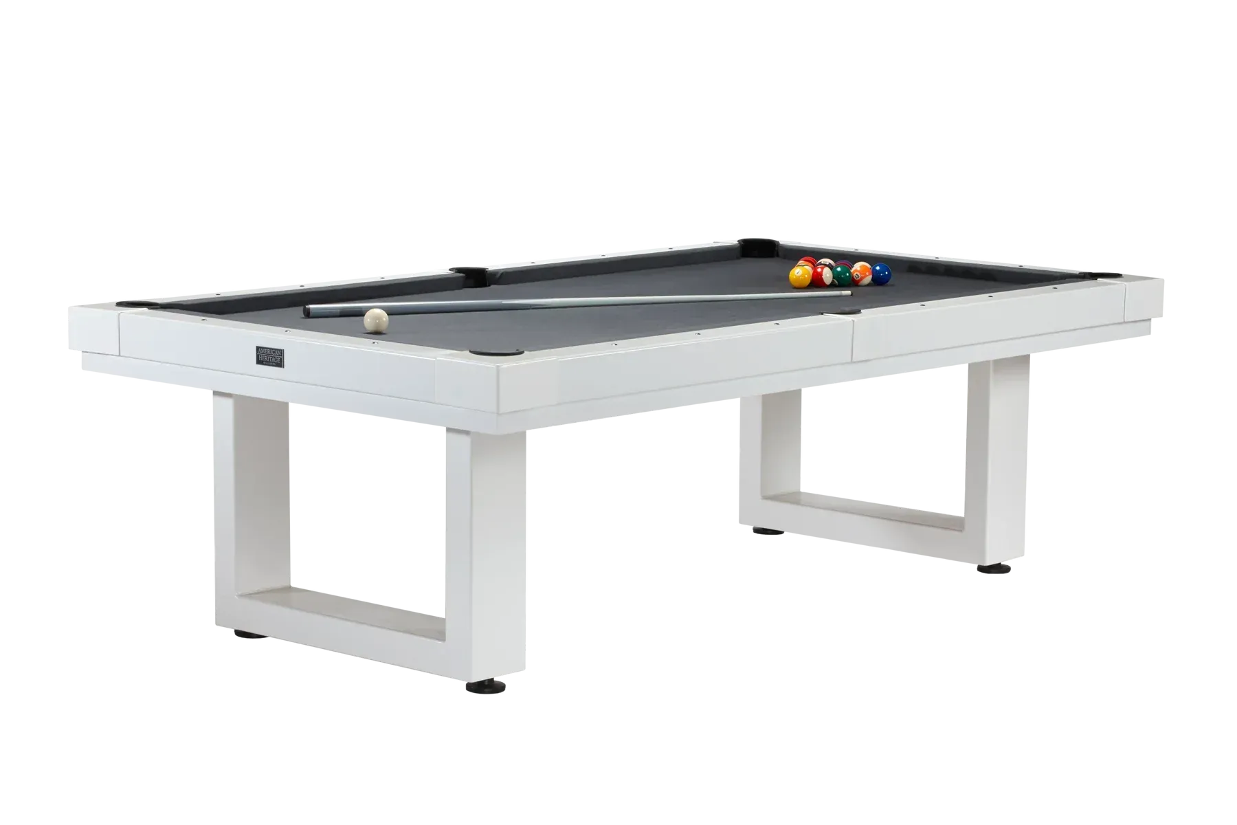 American Heritage Billiards Lanai 8' Outdoor Slate Pool Table In Pearl White