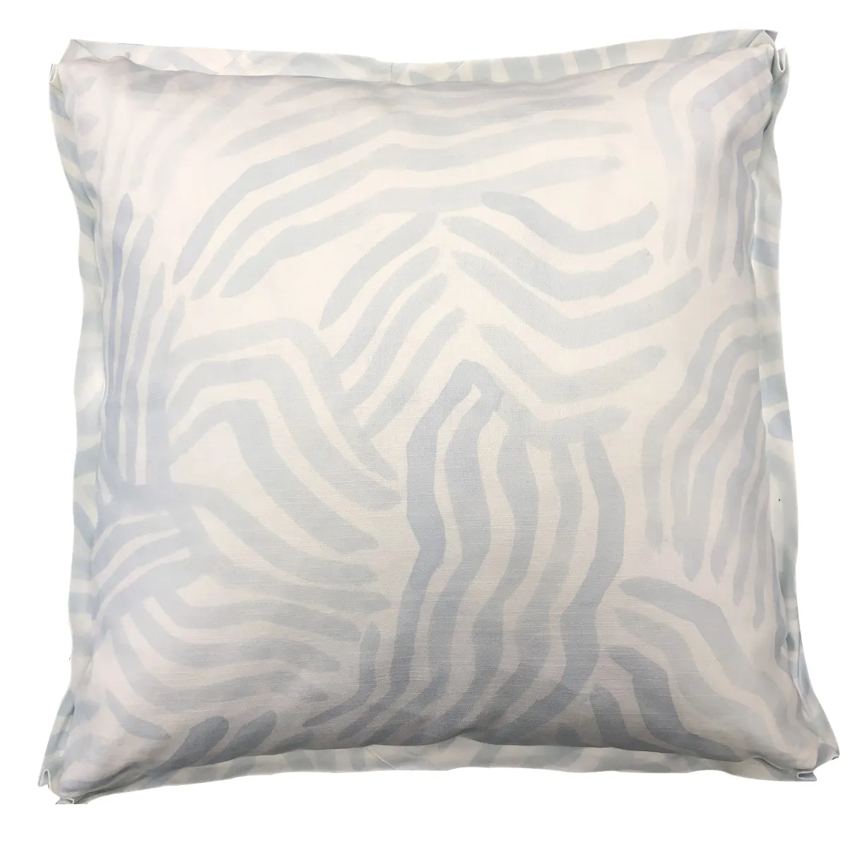 Aqua Brushstroke Pillow