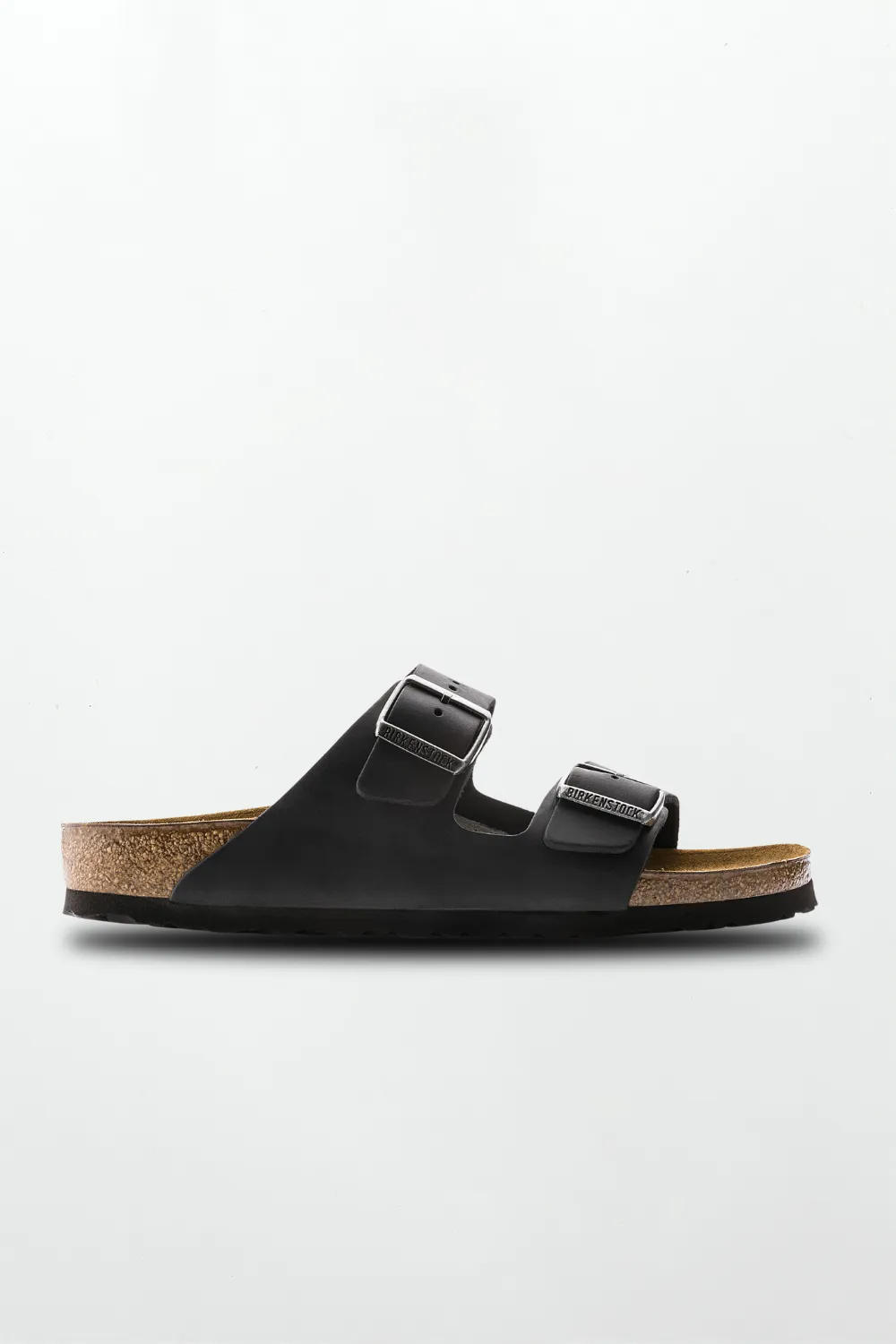 Arizona Oiled Leather in Black (Classic Footbed - Suede Lined)