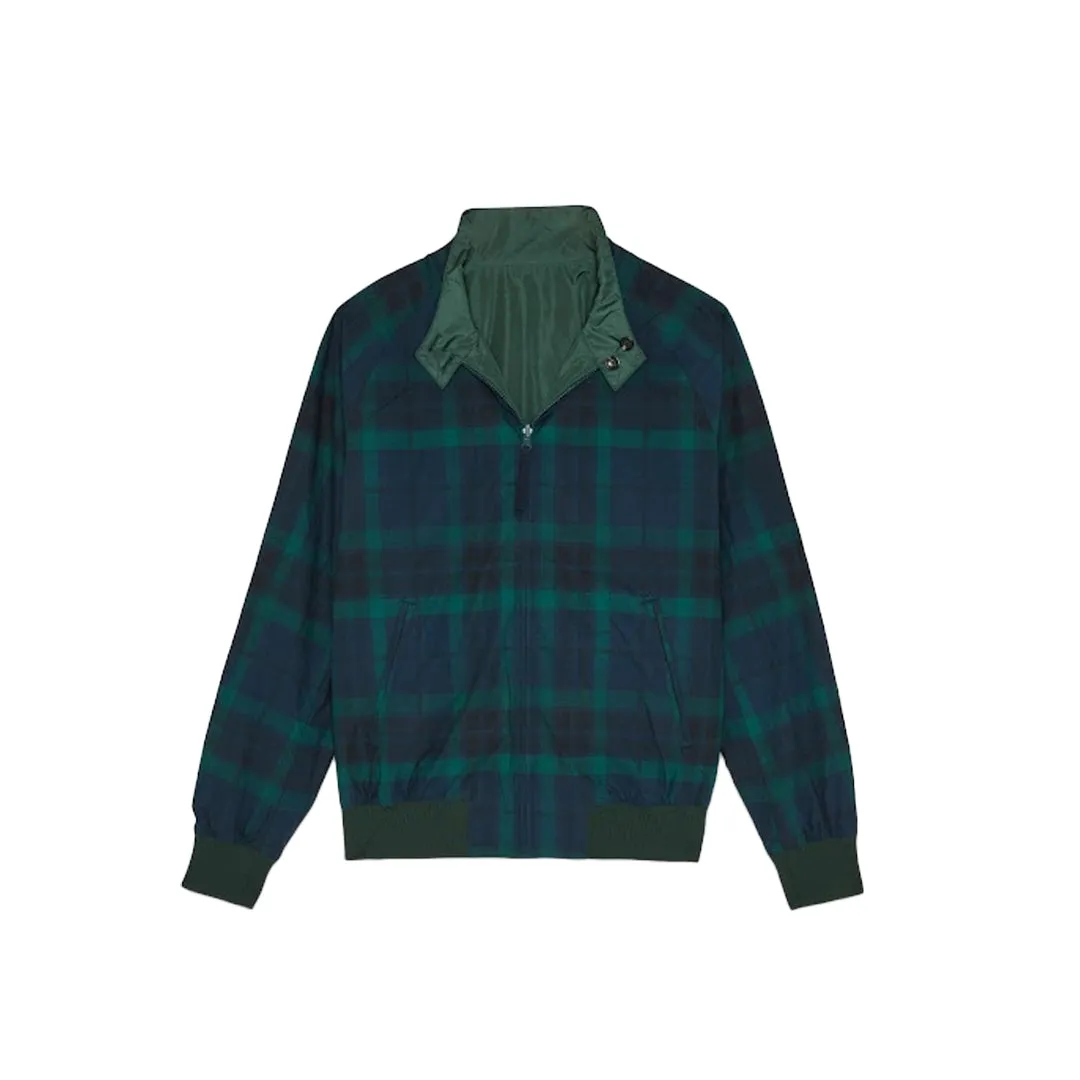 Baracuta G9 Reversible Nylon Green/Black Watch Tartan