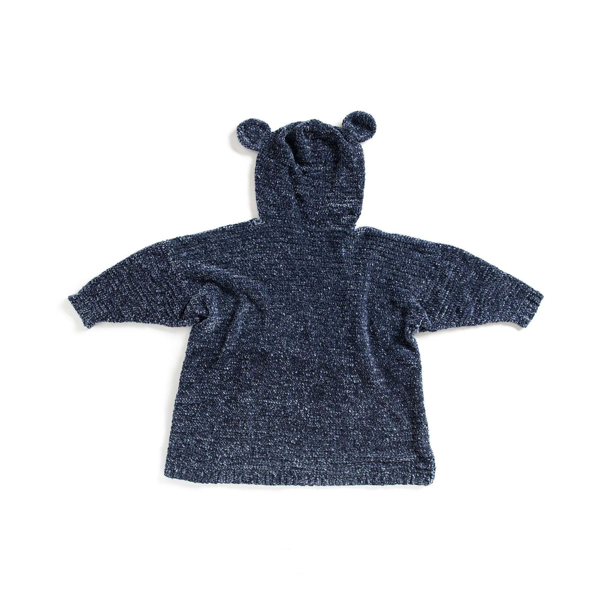 Bernat Beary Velvet Crochet Blanket Hoodie