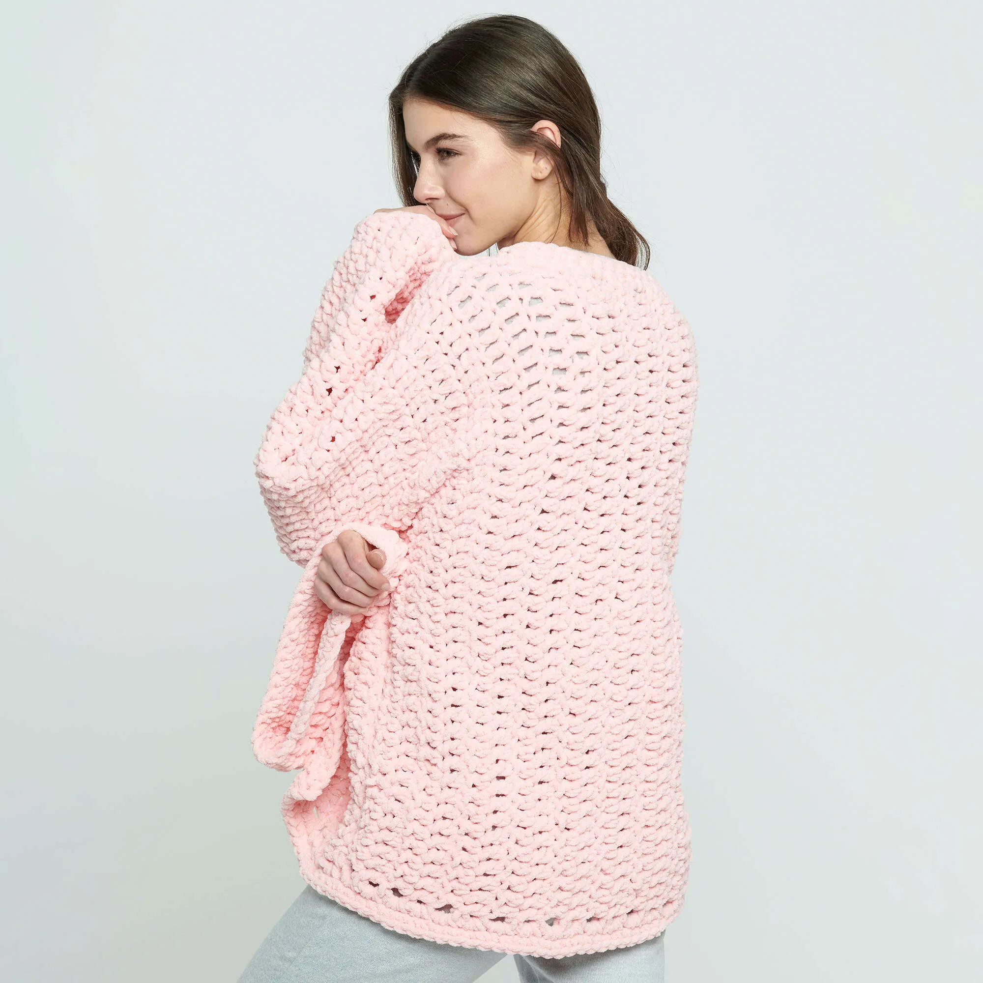 Bernat Cozy Oversized Crochet Cardigan