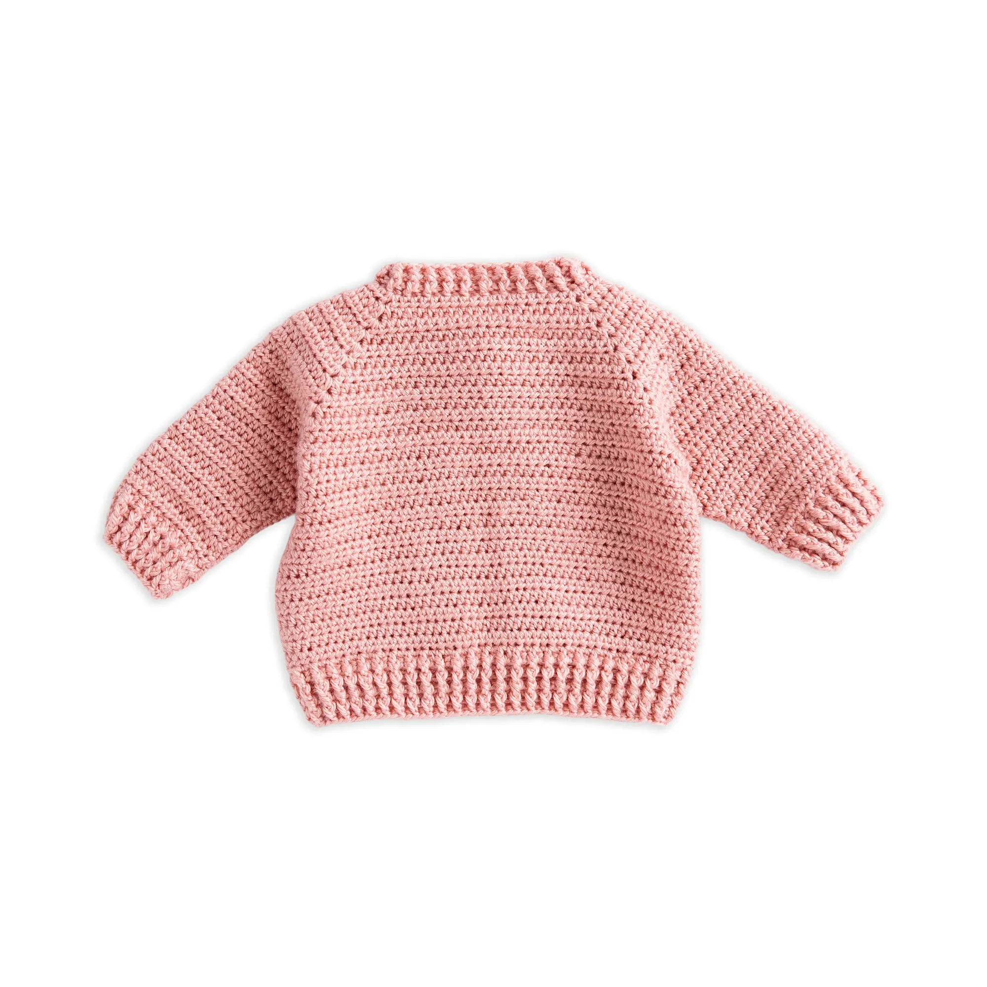 Bernat Embroidered Crochet Baby Cardigan