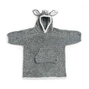 Bernat Funky Donkey Kids Crochet Blanket Hoodie