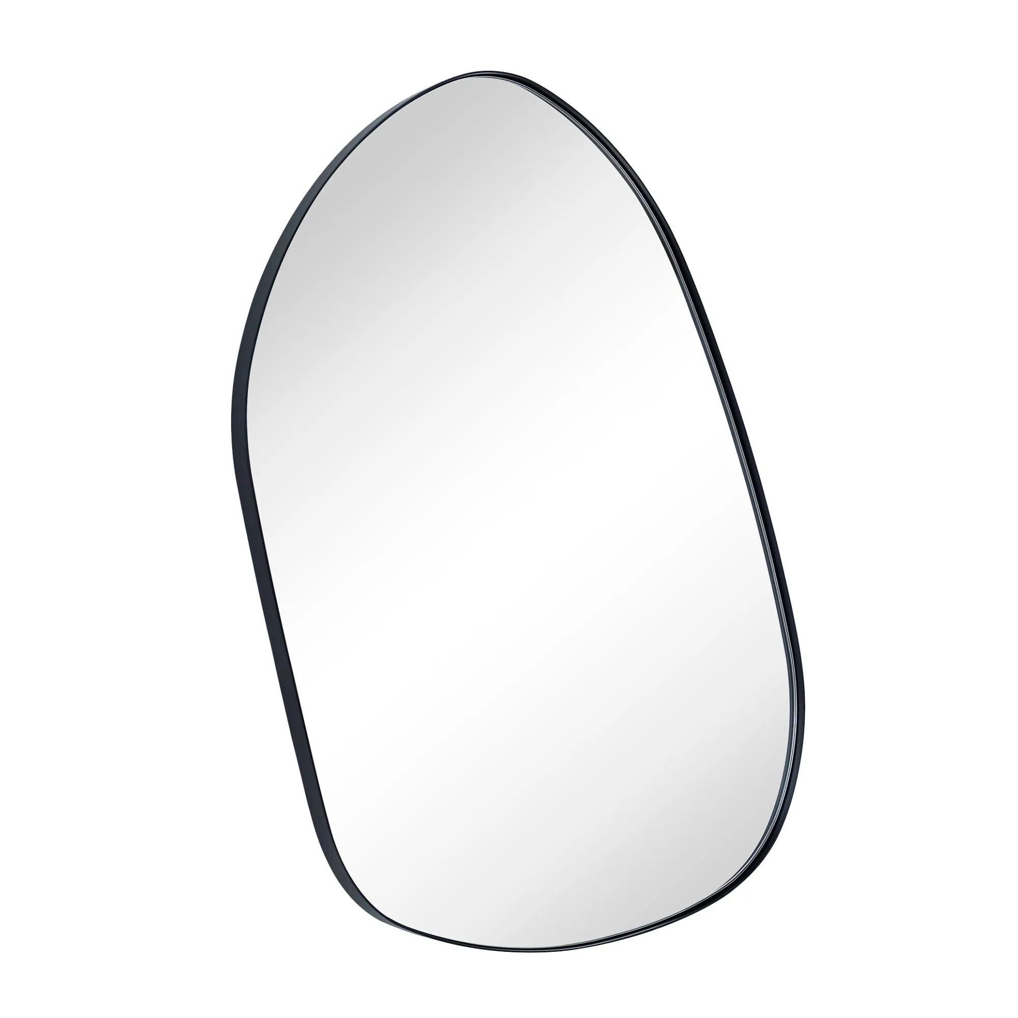 Bertlinde Novelty/Specialty Irregular Shaped Metal Framed Wall Mount Bathroom Vanity Mirror