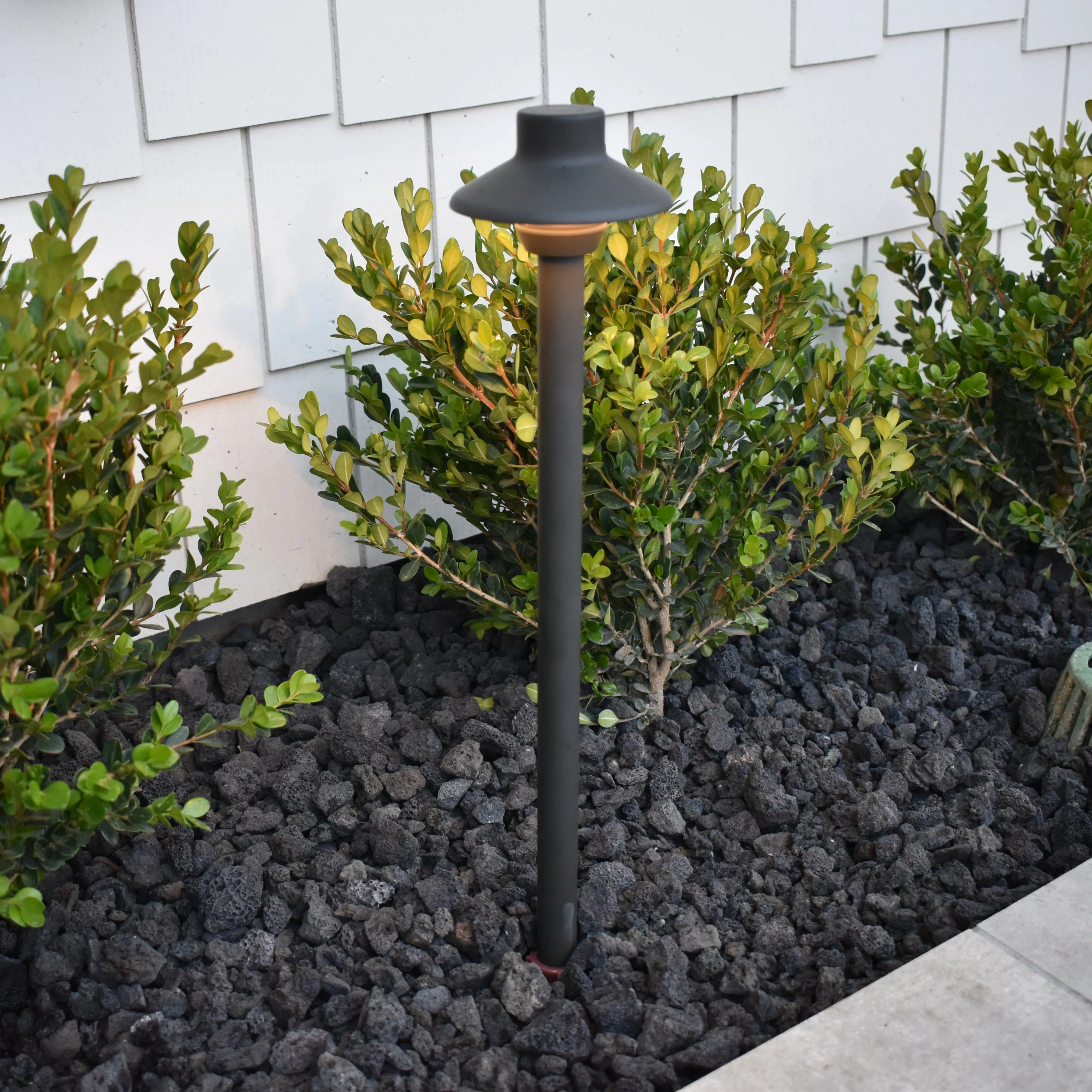 Calypso 4 Pack Solid Cast Brass Pathway Light - Dark Bronze Finish