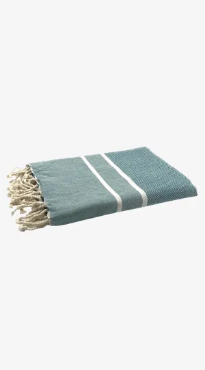 Canard Blue Herringbone Fouta