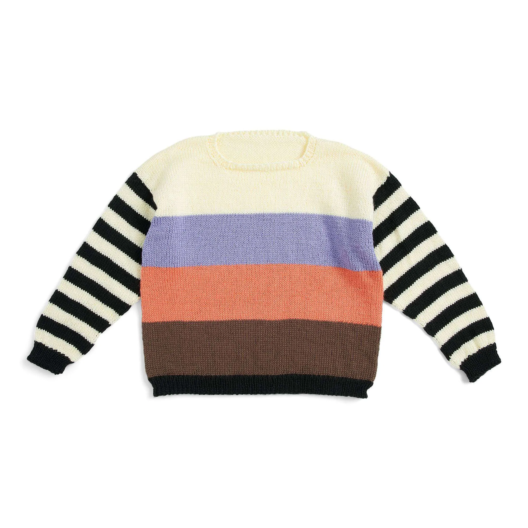 Caron Change Your Stripes Knit Sweater