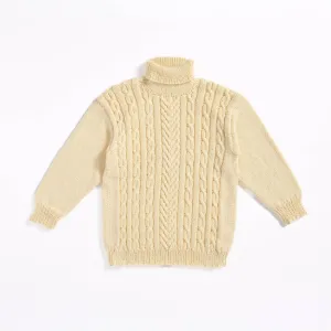 Caron Knit Cabled Pullover