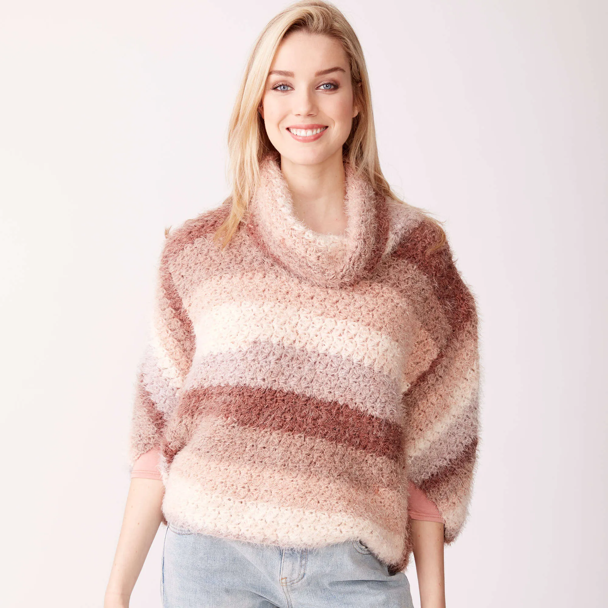 Caron Modular Crochet Pullover