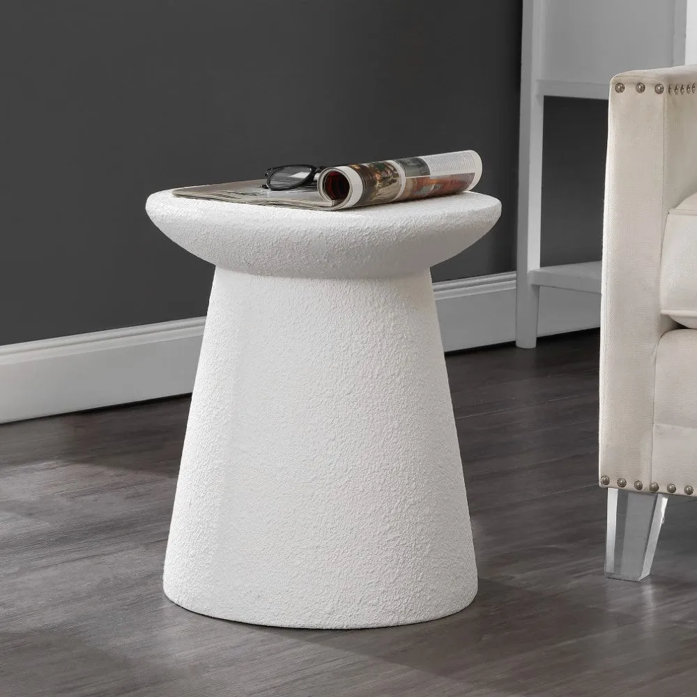 Conrad 18" Minimalist Modern Drum Accent Table Pedestal