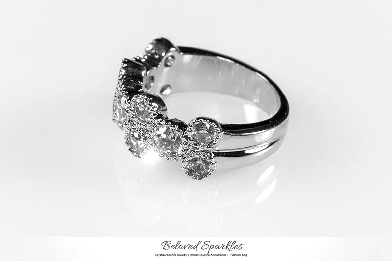 Coral Bubble Bezel Anniversary Ring | 2.5ct