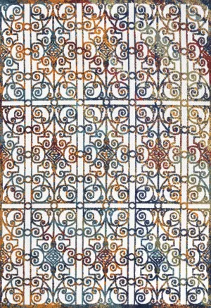 Detaraya Ornate Trellis Indoor/outdoor Area Rug