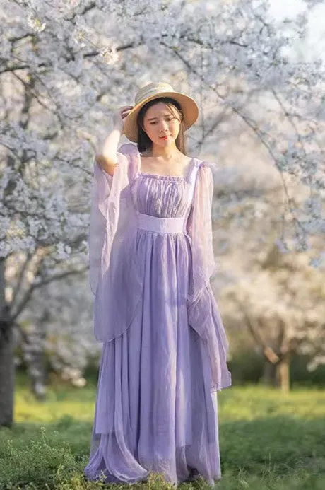 Dreamy Pastel Lavender Prairie Dress