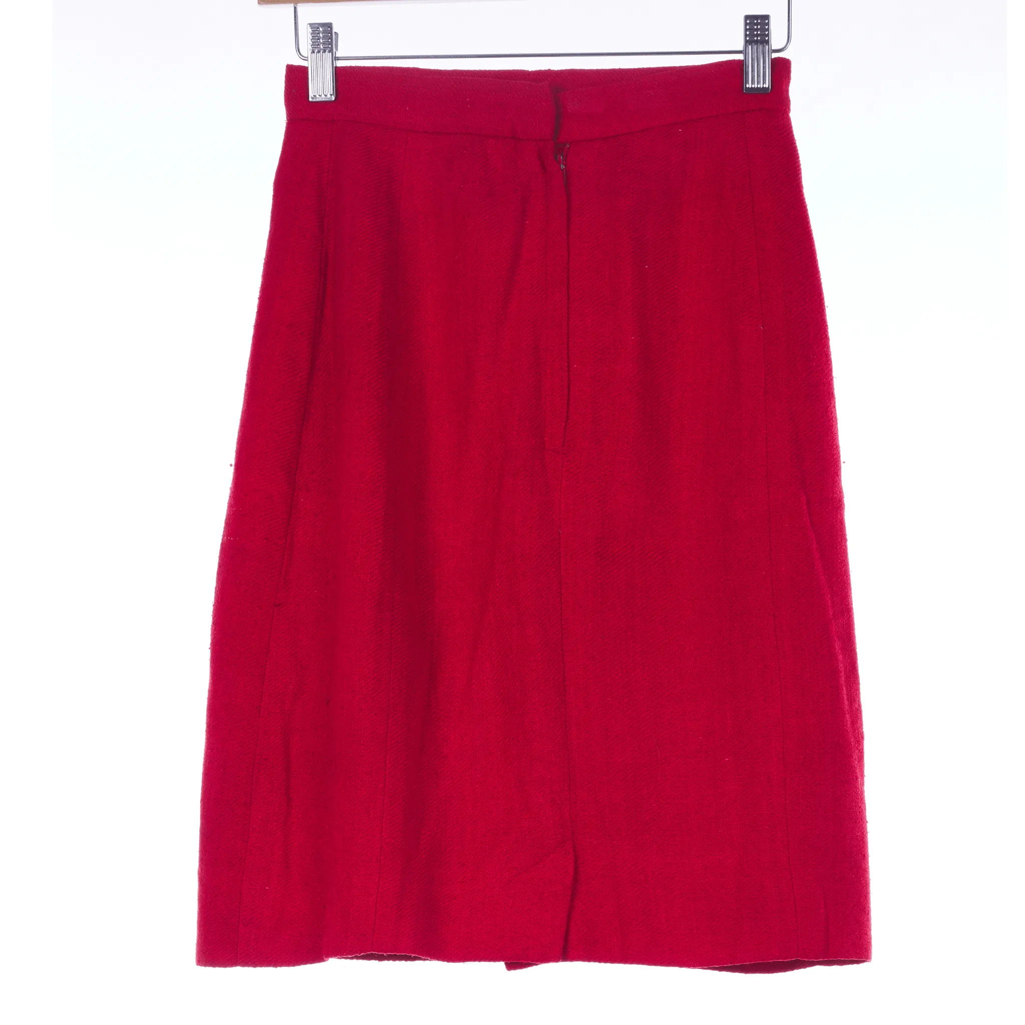 Edina Ronay 100% Red Silk Skirt UK Size 8