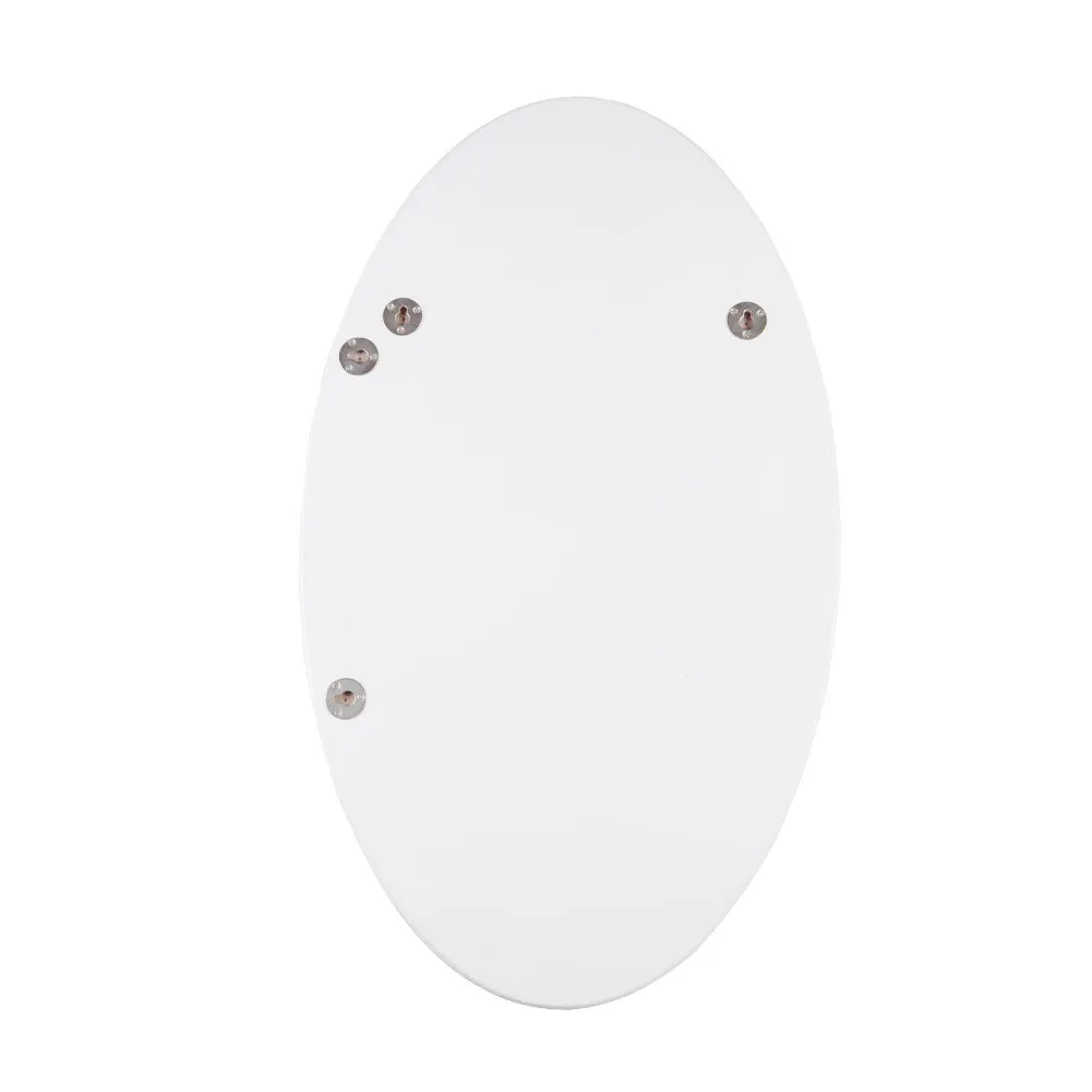 Frameless Beveled Wall Mounted Bathroom Mirror, HD Makeup Mirror, 25" Round Mirror