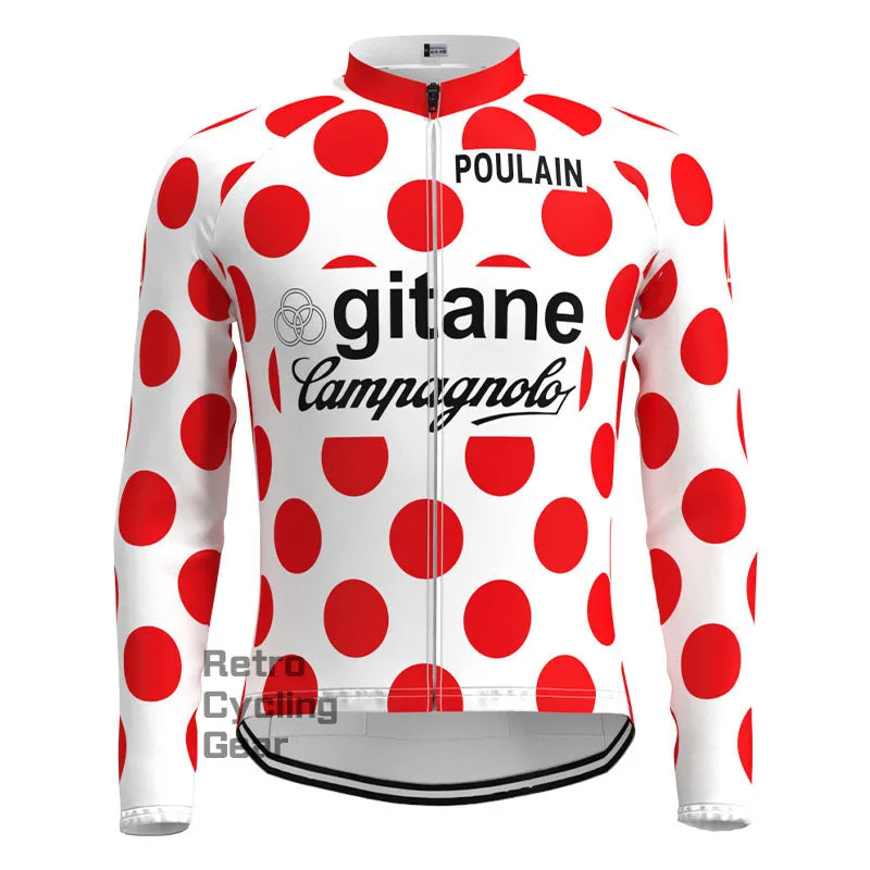 gitane Red dot Retro Long Sleeves Jersey