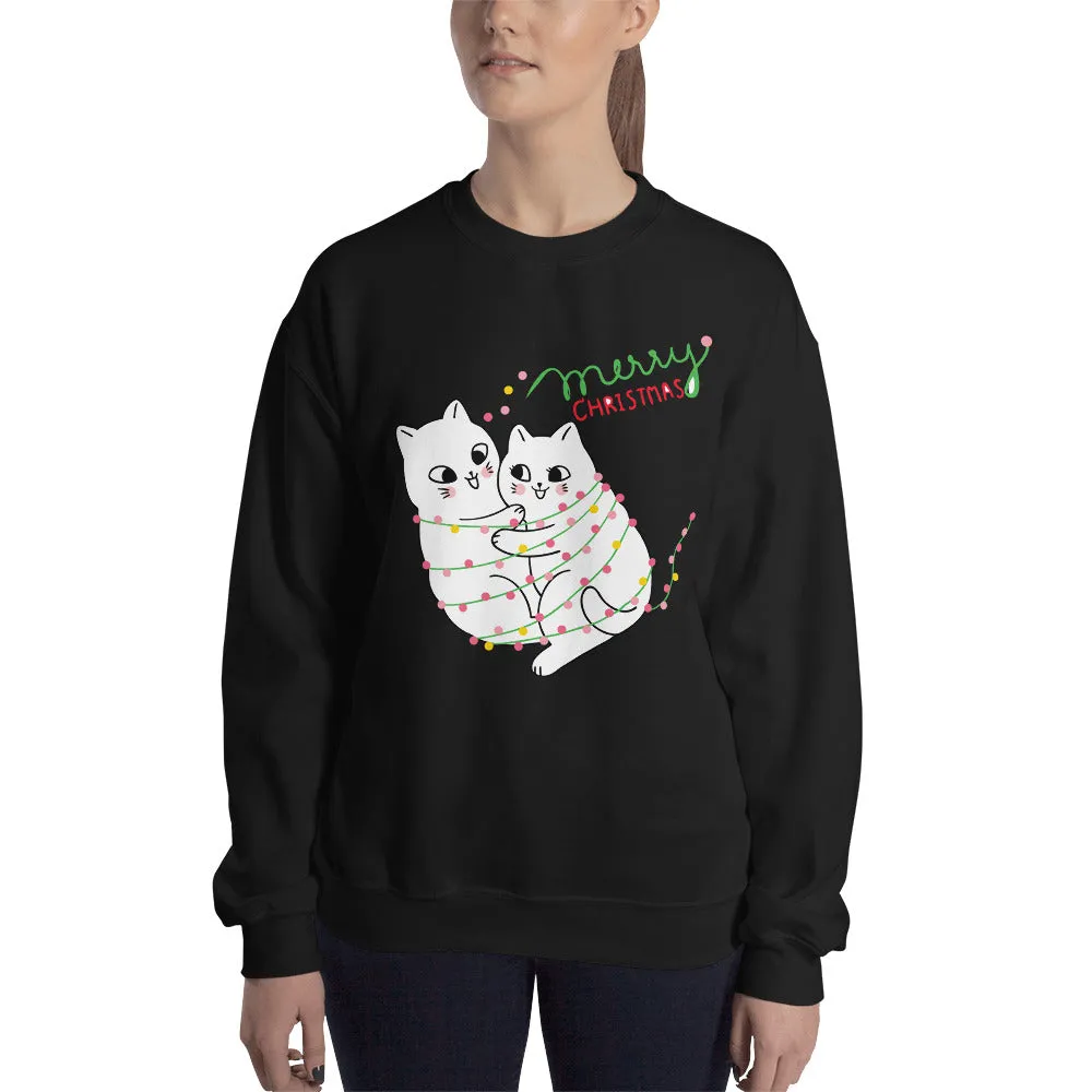 Grumpy Christmas Cat Women's Sweatshirt