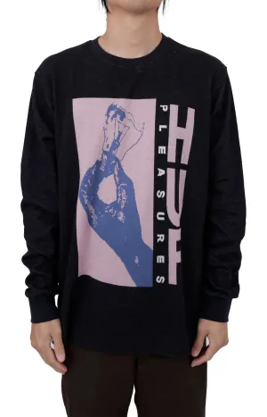 HUF x Pleasures Nostalgic Light-Up Jacquard Long Sleeve Sweater - Black