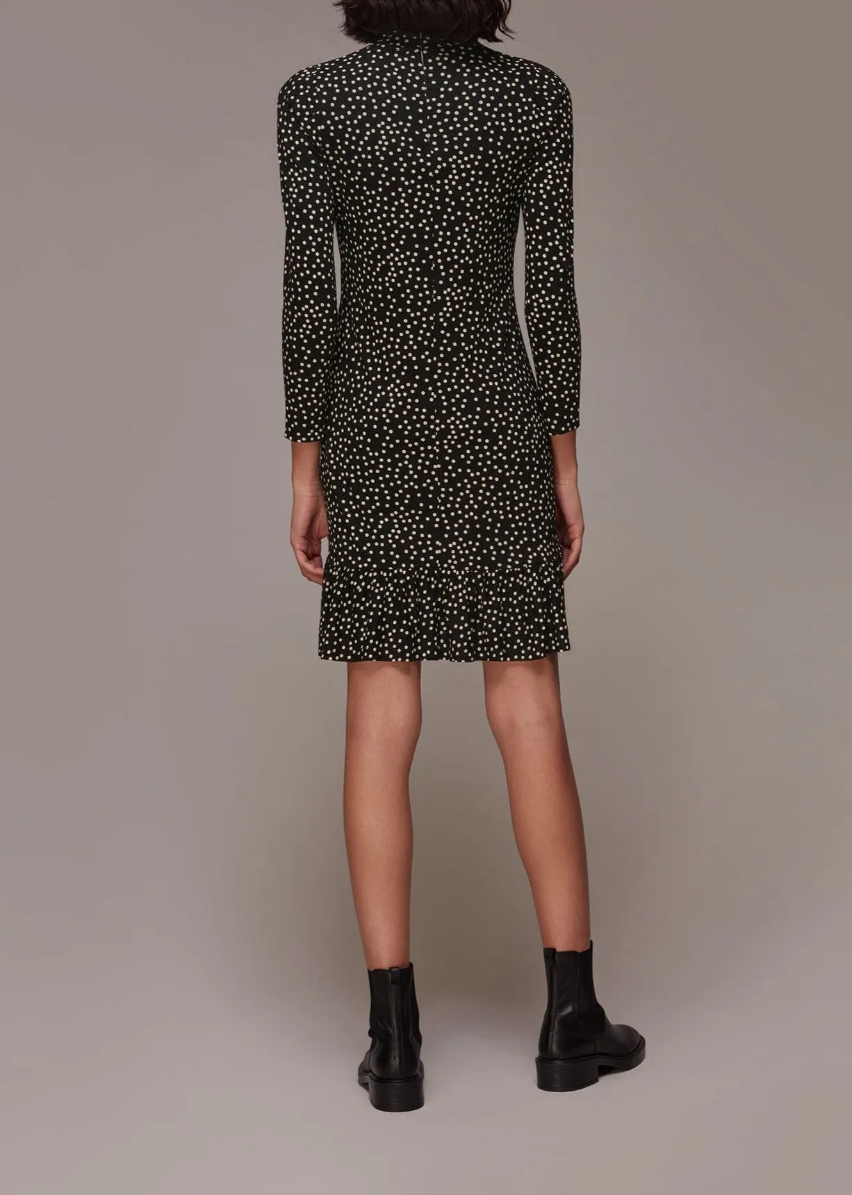 Irregular Spot Jersey Dress