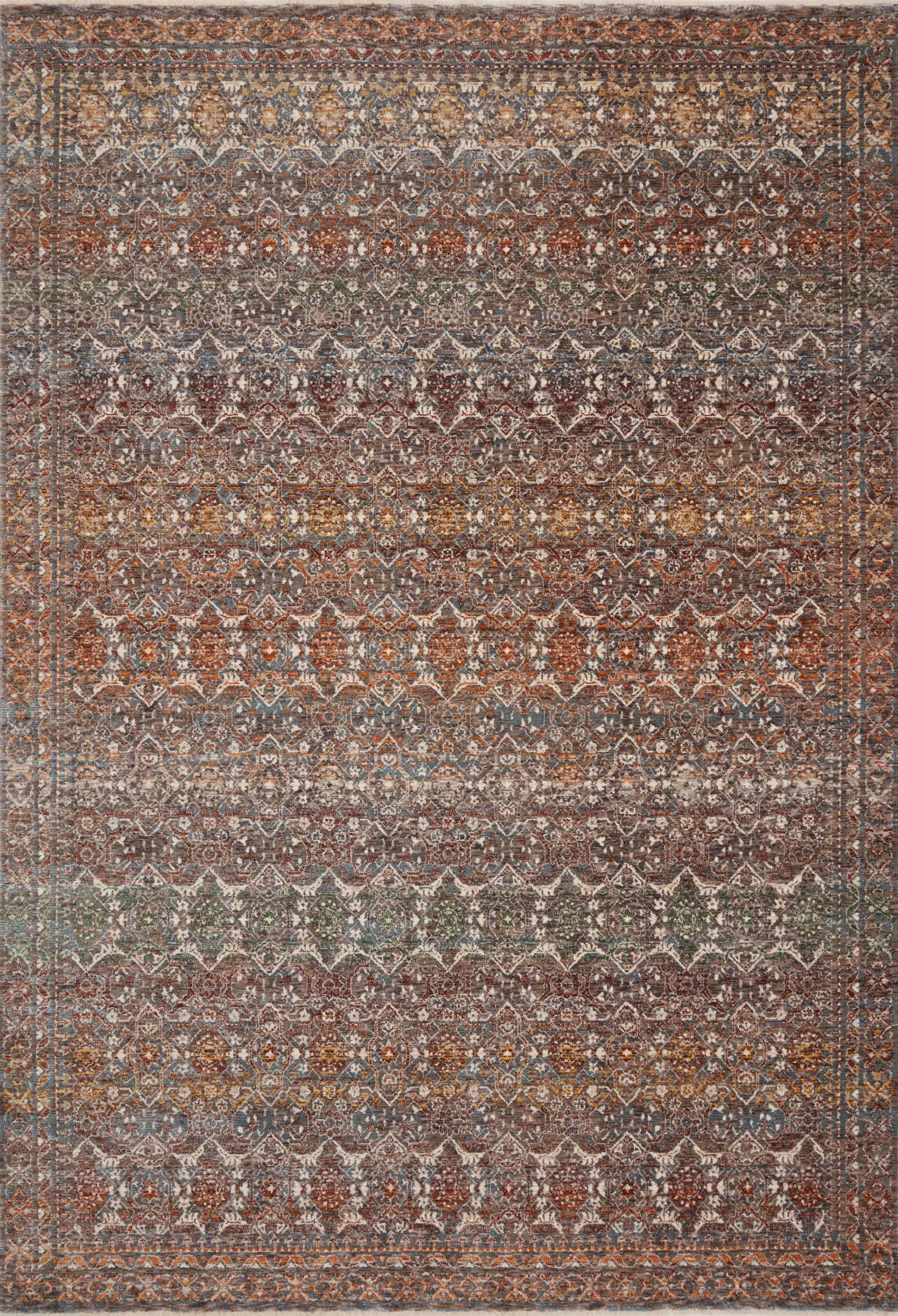 Lourdes Rug in Stone & Multi