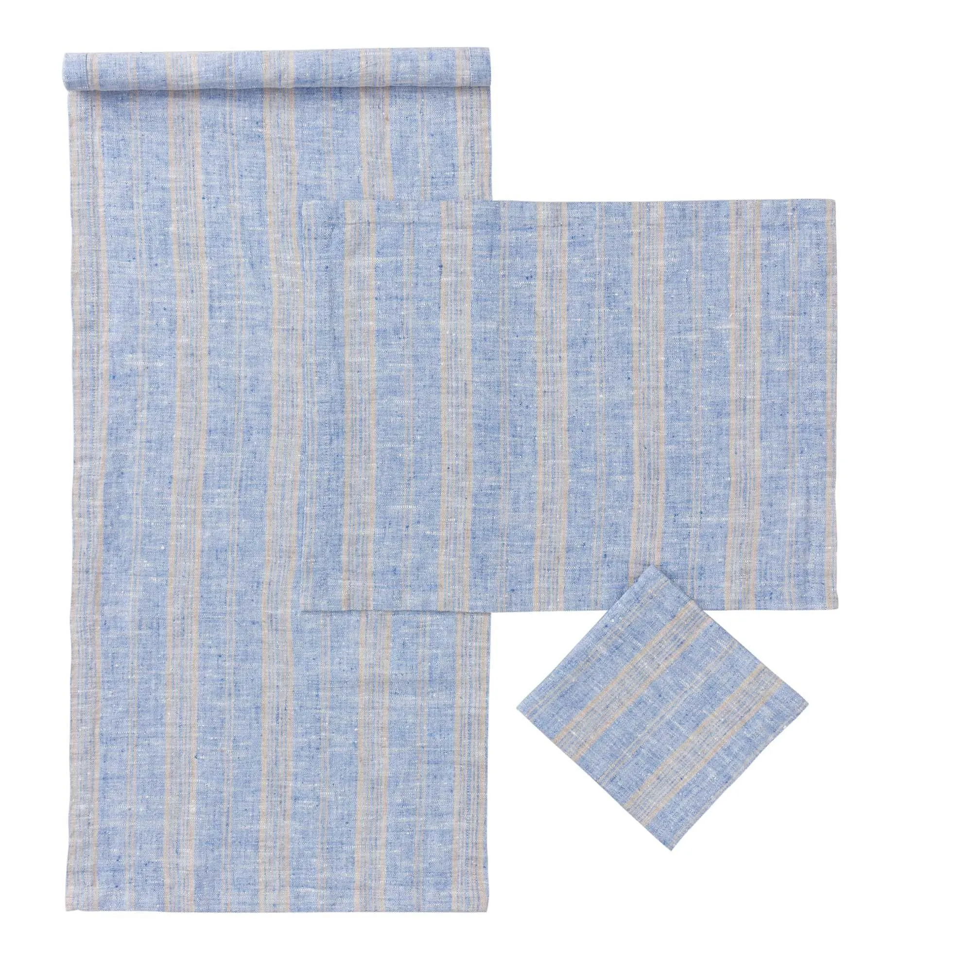 Lusis Tablecloth [Light blue/Natural]