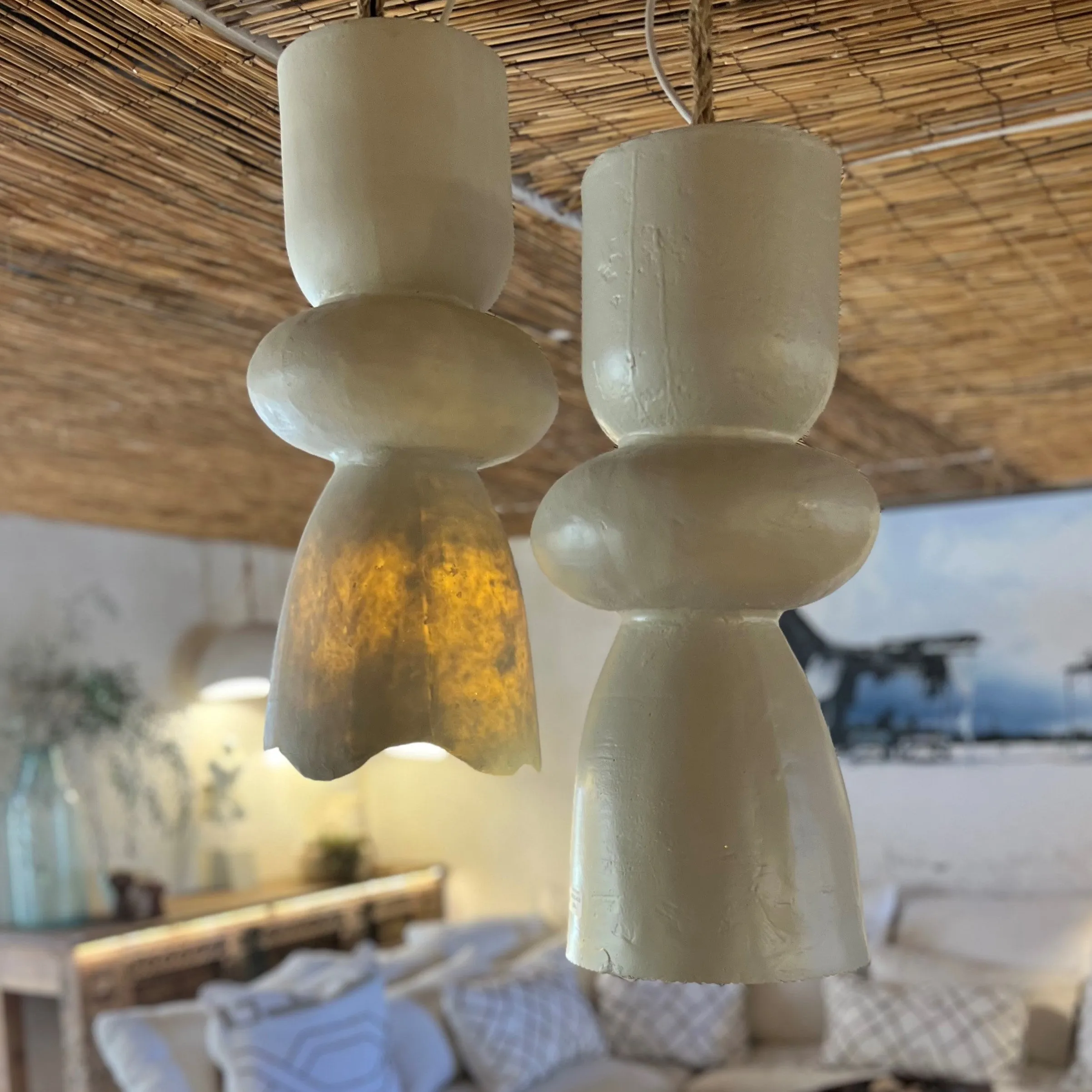 'Makena' Fibreglass Resin Pendant Light