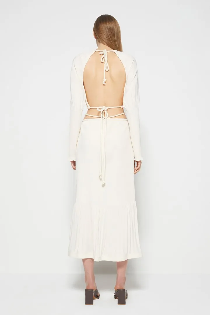 Mia Tie Waist Plisse Skirt