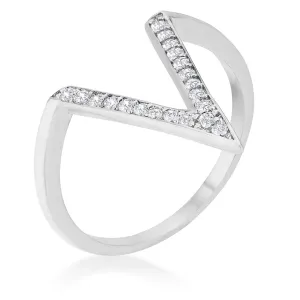 Michelle Delicate V-Shape Fashion Ring | 0.2ct