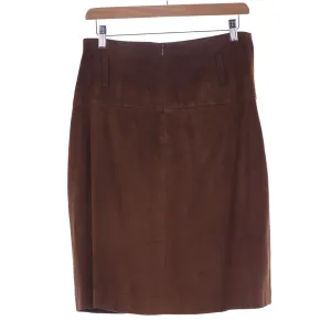 Moloh Brown Suede Skirt UK Size 10