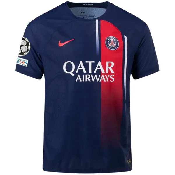 Nike Paris Saint-Germain Authentic Match Carlos Soler Home Jersey w/ Champions League Patches 23/24 (Midnight Navy)