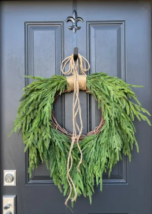 Norfolk Pine Decorative Wreath for Front Door