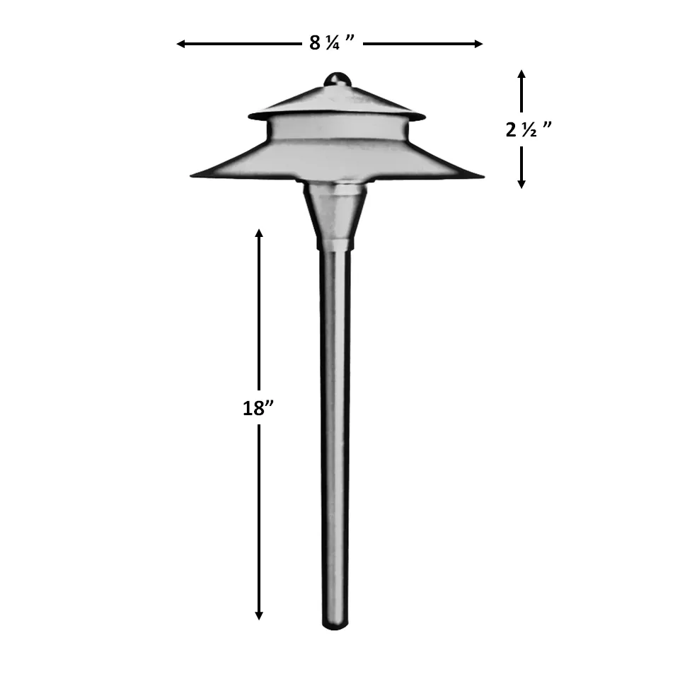 Pack III - Solid Cast Brass Outdoor Landscape Pathway & Spot Lighting