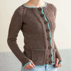 Patons Hidden Pocket Steeked Knit Cardigan