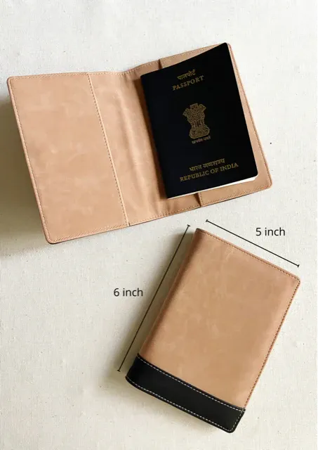 Personalised Couple Passport Cover - Black & Rose Gold