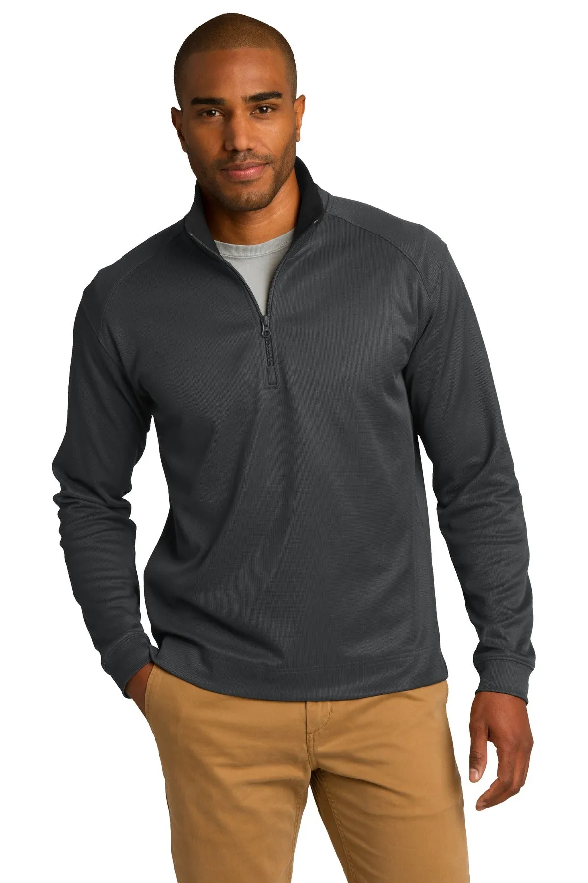 Port Authority® Vertical Texture 1/4-Zip Pullover. K805