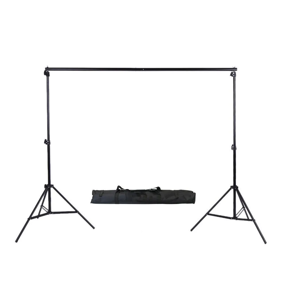 Pxel LS-BD2X2 3B Background Backdrop Muslin Stand 2M x 2M with Triple Crossbar 6x6 Feet