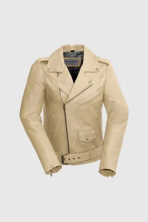 Rebel Women's Leather Jacket Oil Sand (POS)