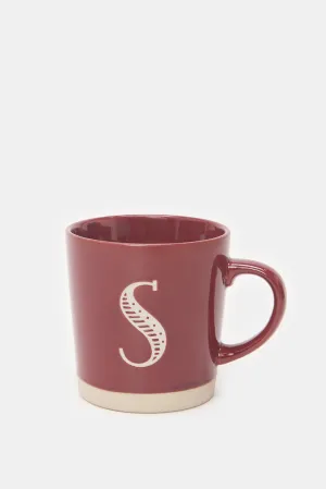 Red Glaze Alphabet Mug -S (13oz)