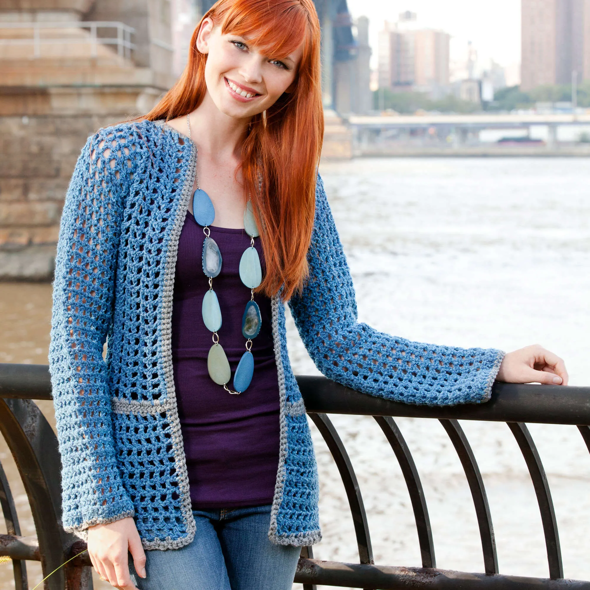 Red Heart Any Day Crochet Cardigan