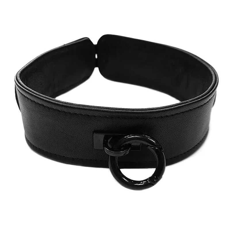 Rouge Leather Collar Black W/Access