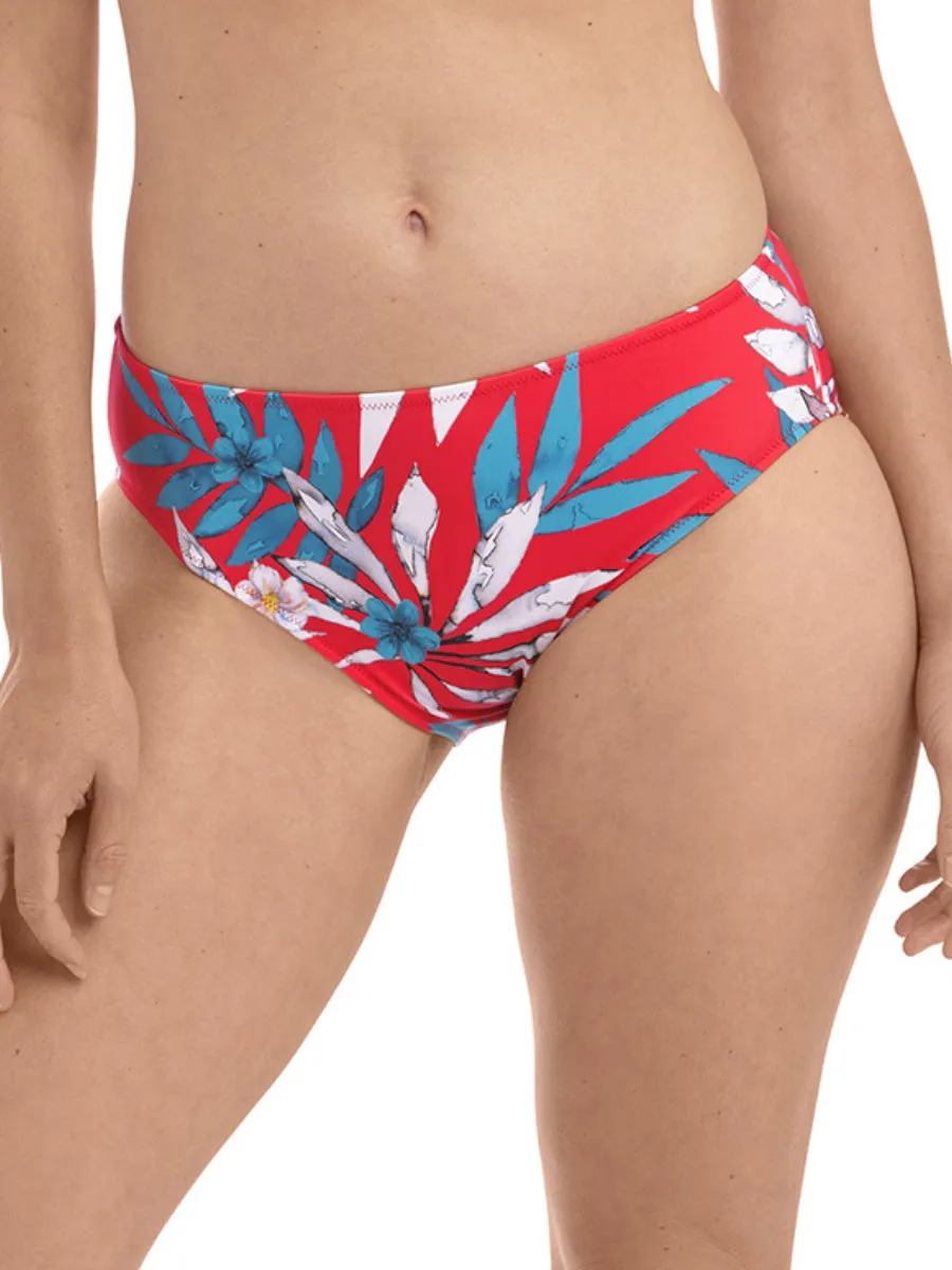 Santos Beach Bikini Brief - Pomegranate