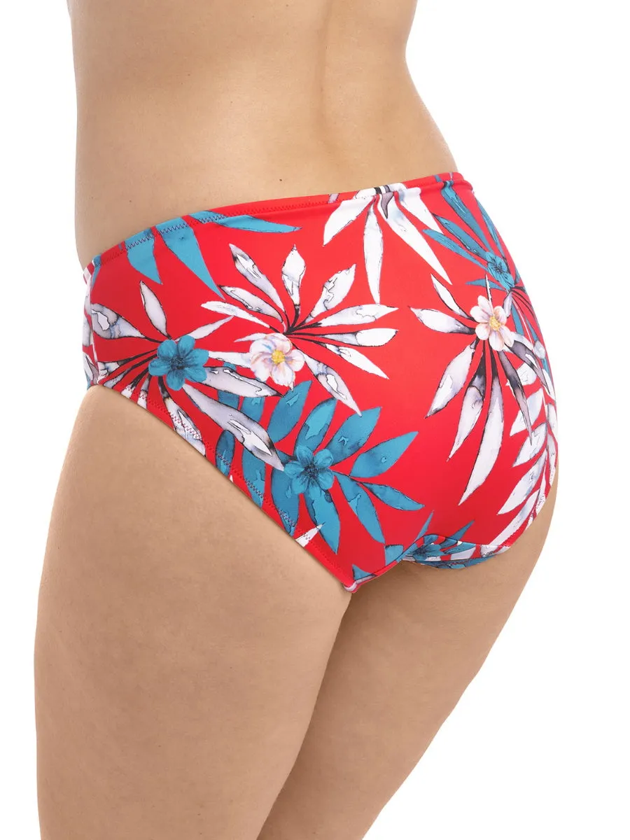 Santos Beach Bikini Brief - Pomegranate